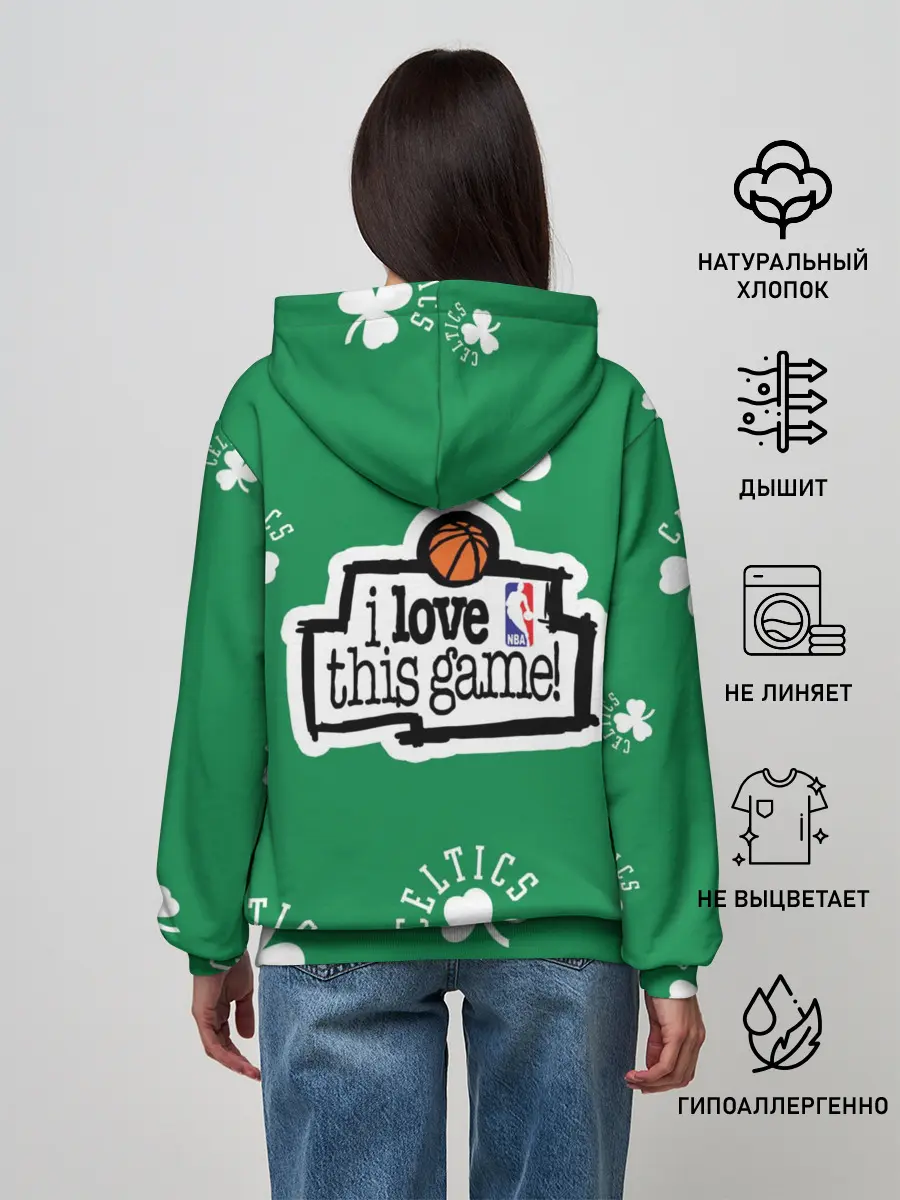 Женское худи / Boston celtics, nba