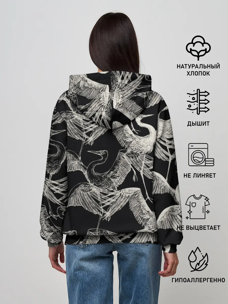 Женское худи / Белые Птицы