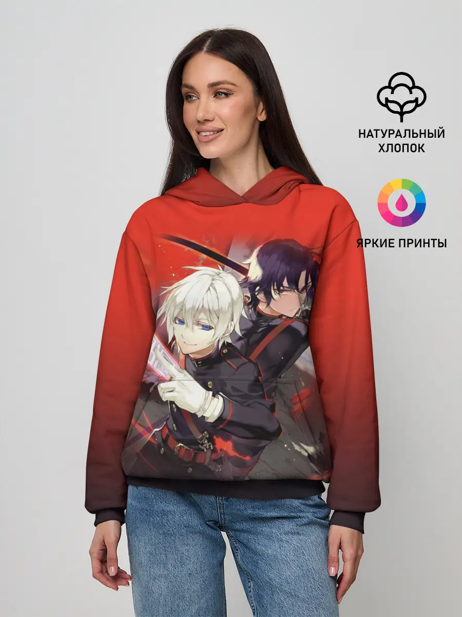 Женское худи / Shinya & Guren