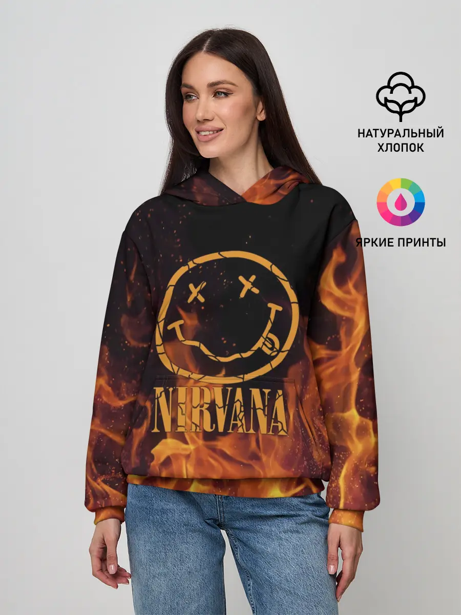 Женское худи / Nirvana