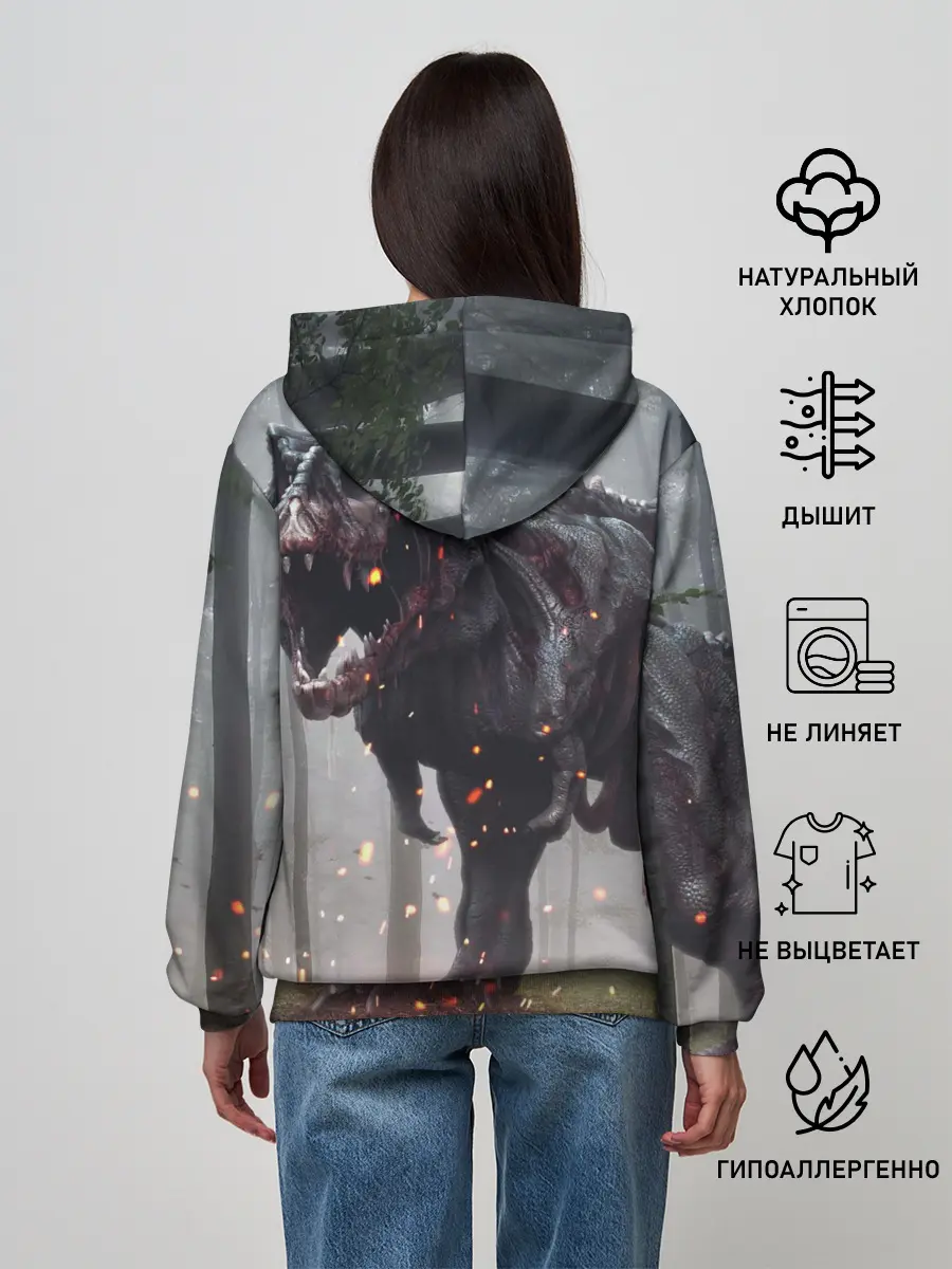 Женское худи / мир юрского периода