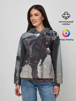 Женское худи / мир юрского периода