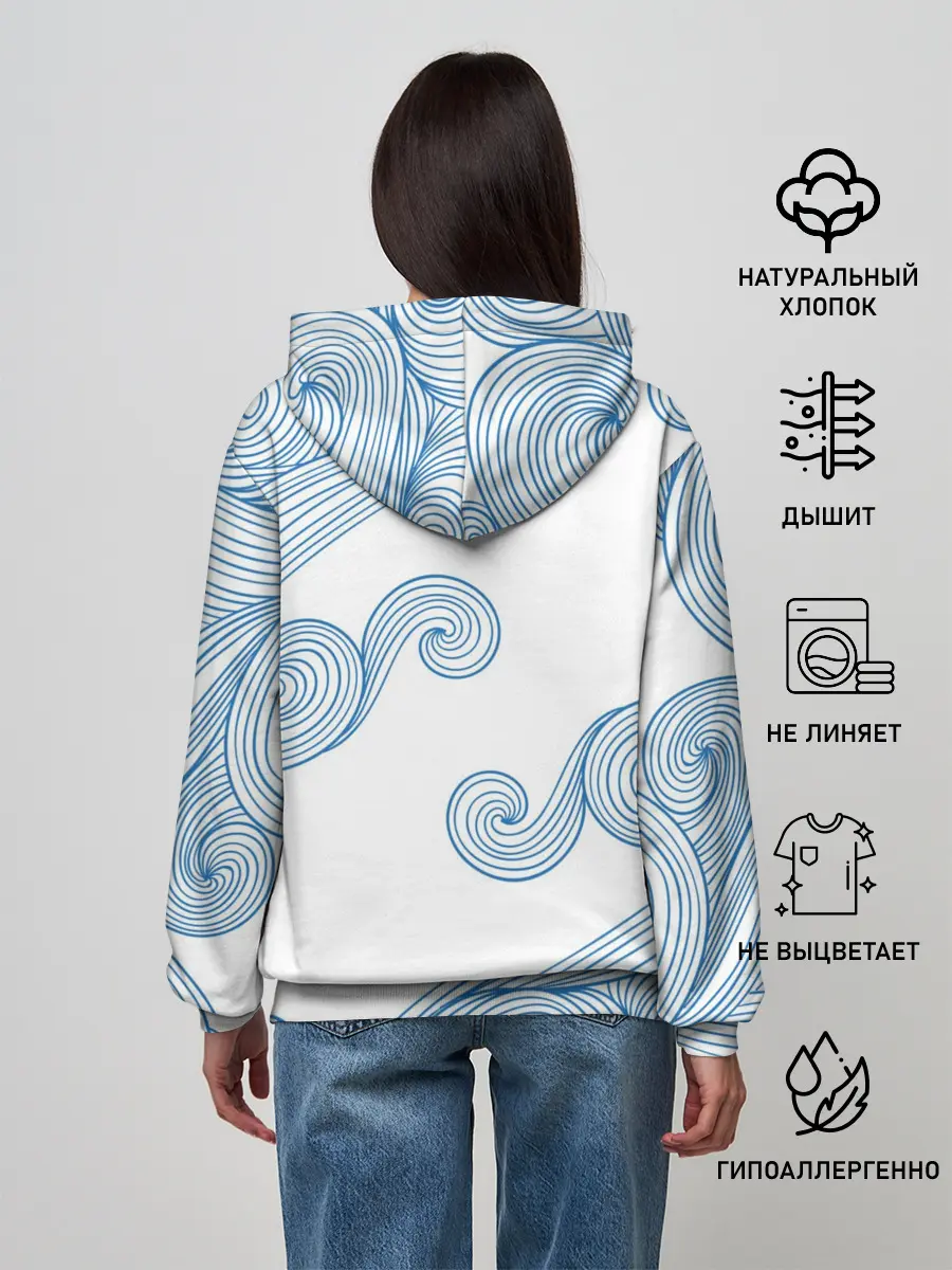 Женское худи / Кот Моряк