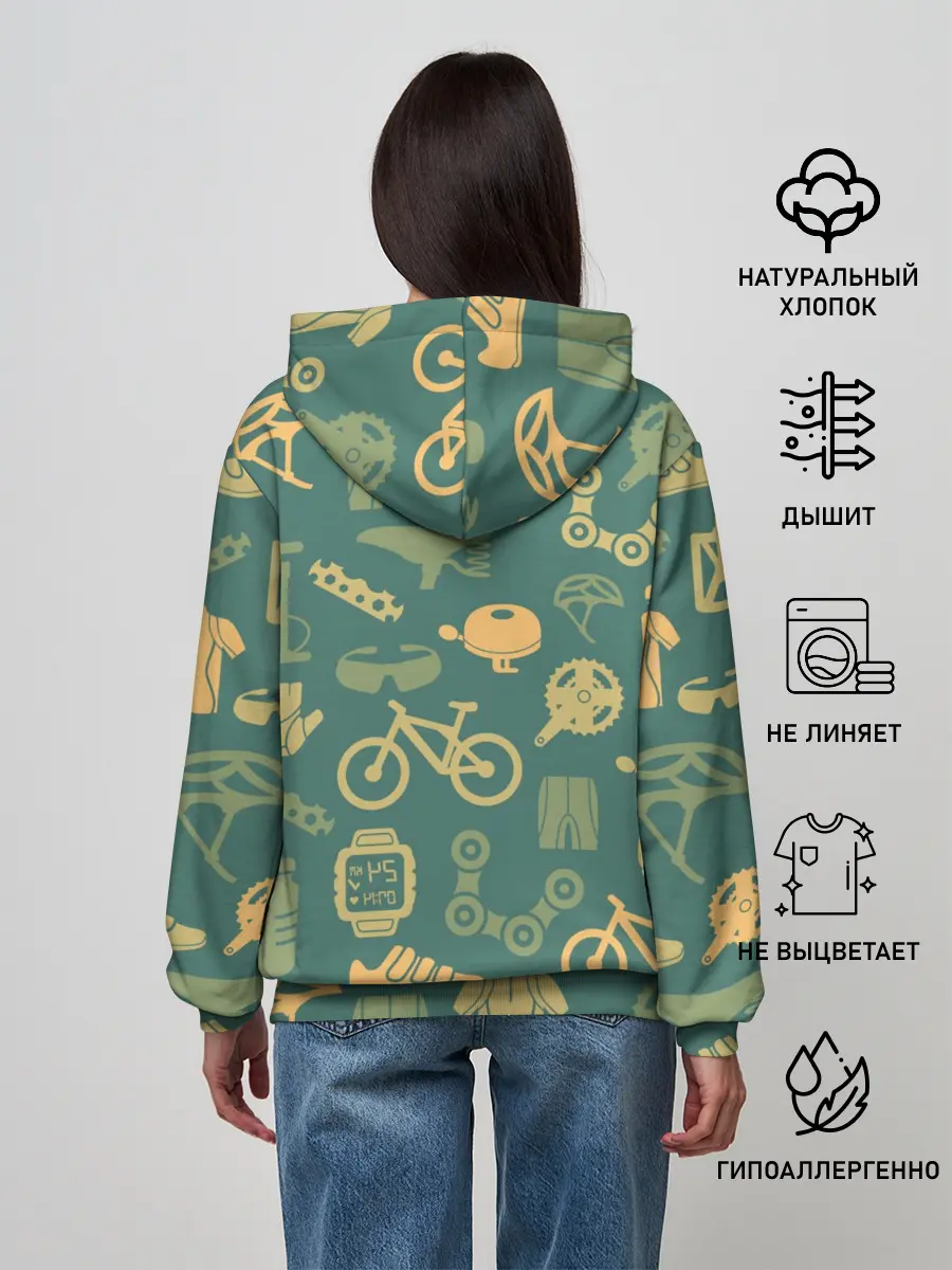 Женское худи / Велосипедист