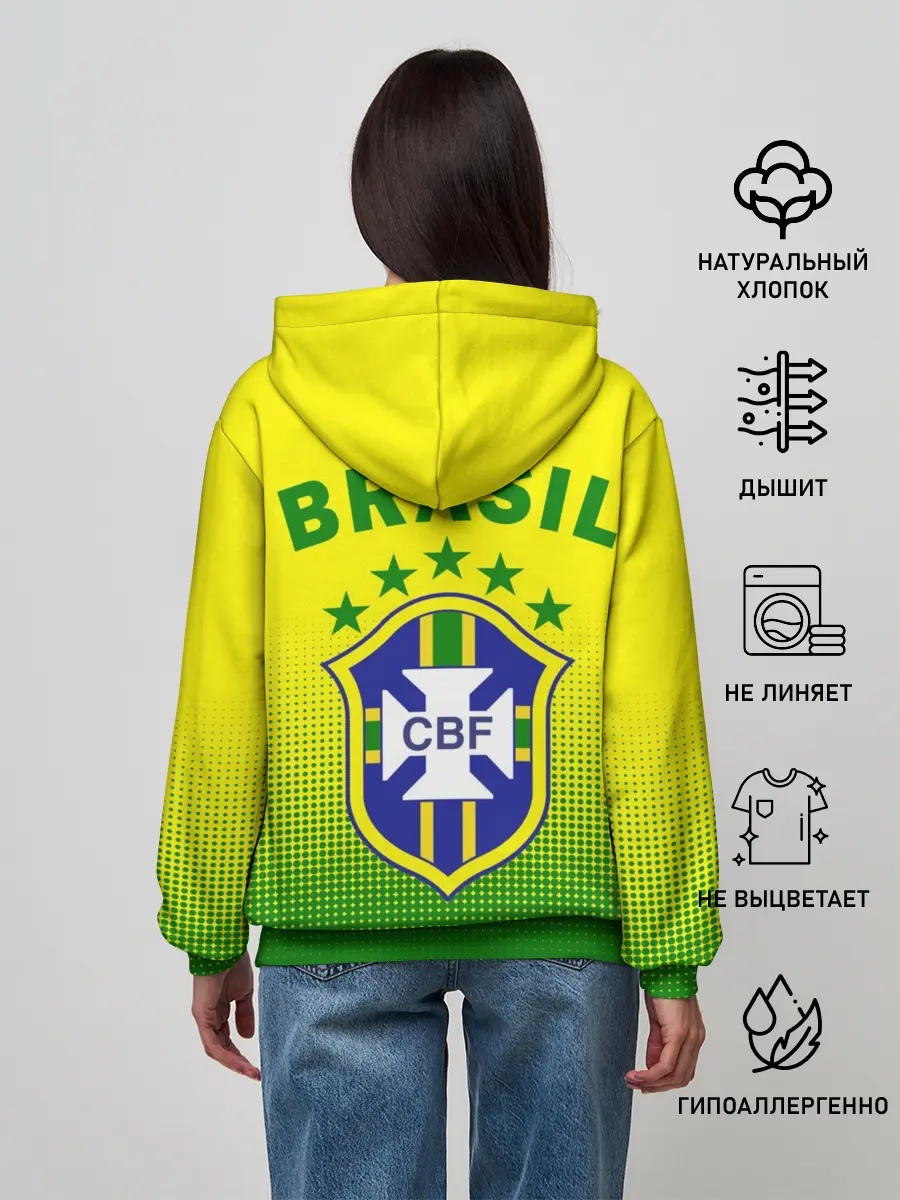 Женское худи / Сборная Бразилии