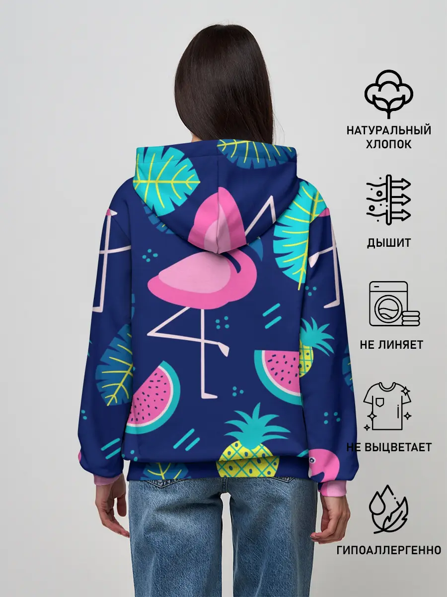 Женское худи / Фламинго