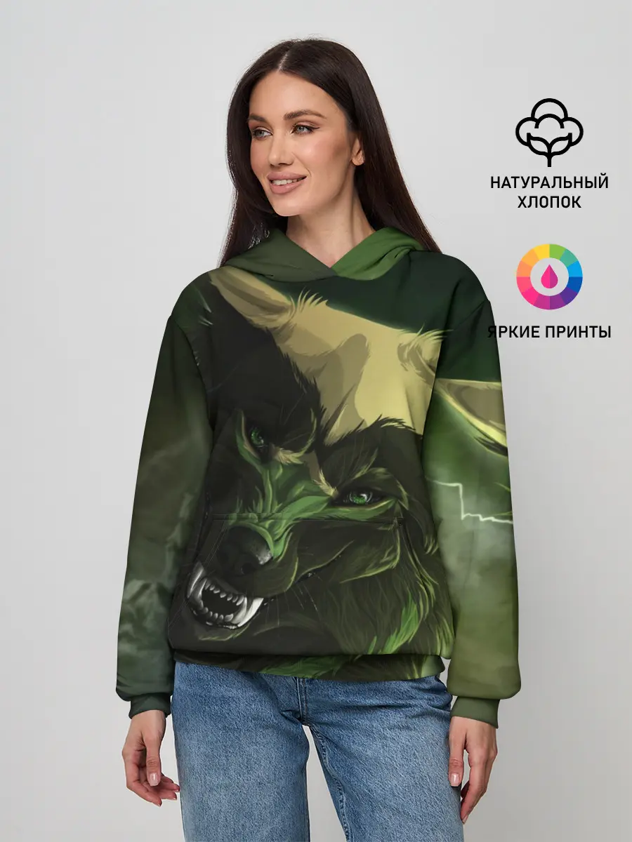 Женское худи / Дикий хищник
