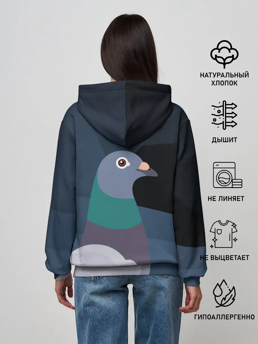 Женское худи / Голубь Наташа
