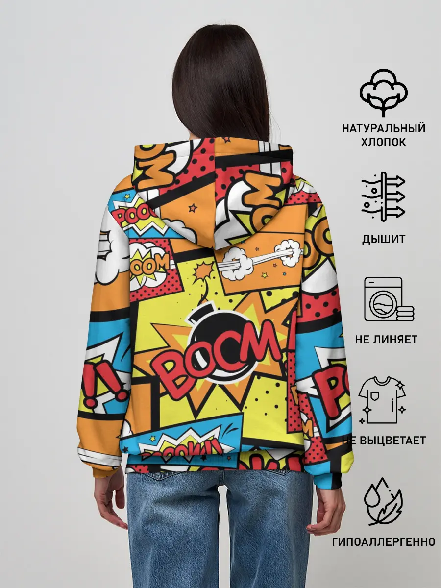 Женское худи / Boom Pop Art