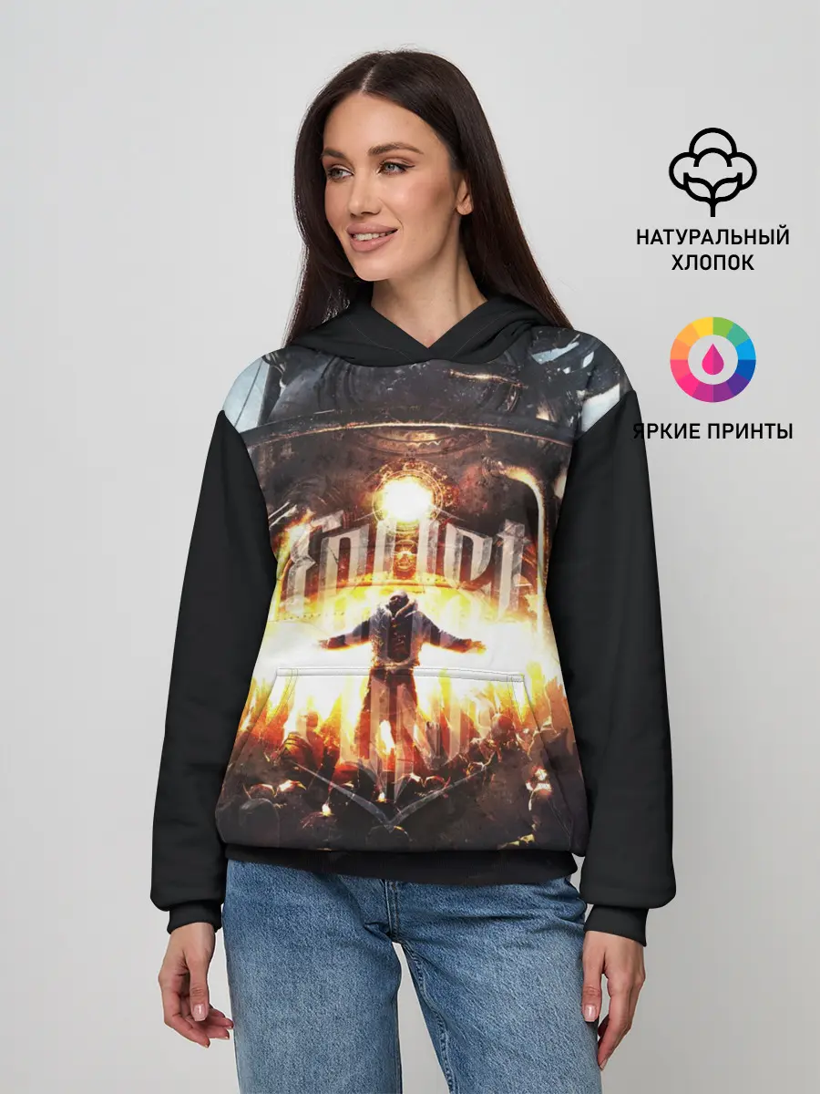 Женское худи / Frostpunk - city