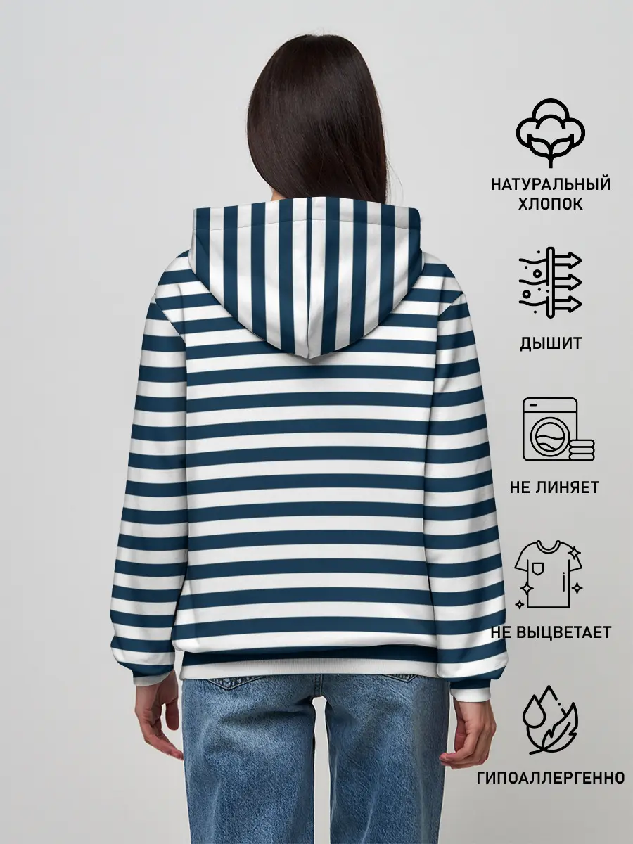 Женское худи / Якорь ВМФ