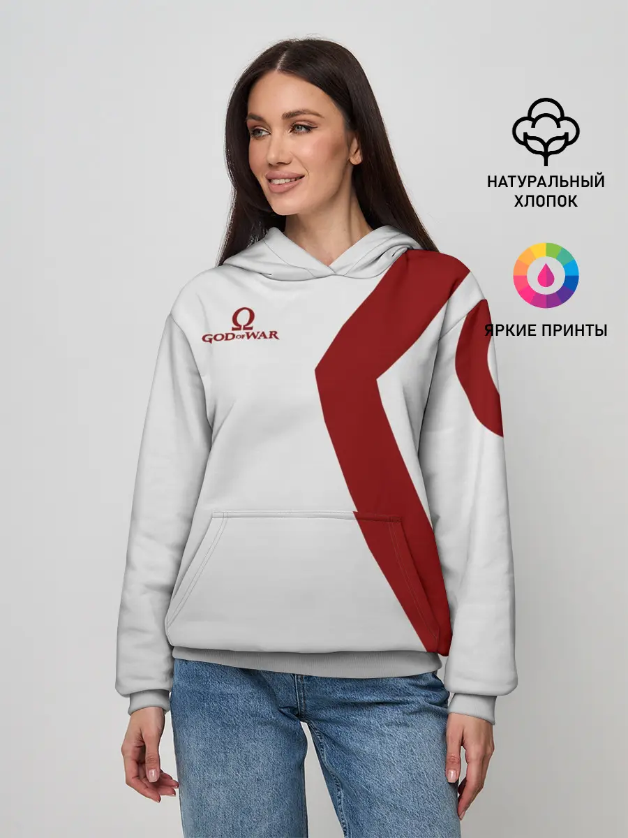 Женское худи / GOD of WAR Татуировки Кратоса