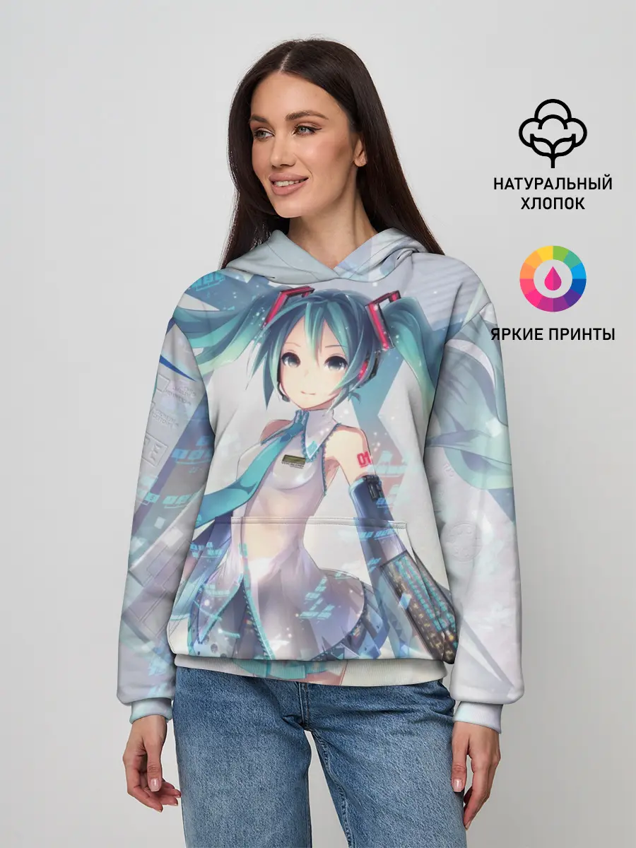 Женское худи / Сияние Мика Хацуне