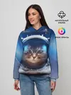 Женское худи / КОТ АСТРОНАВТ