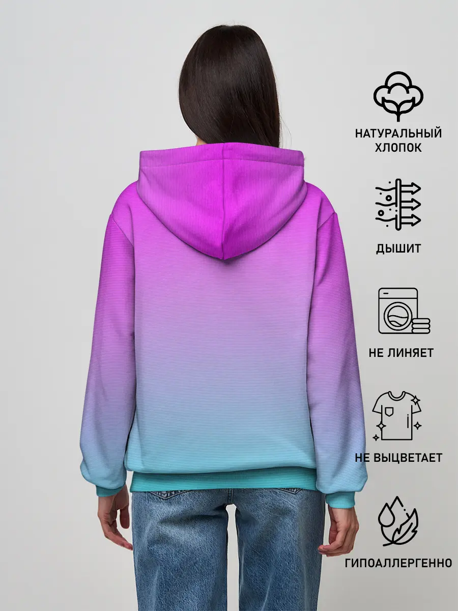 Женское худи / Пальмы 80s