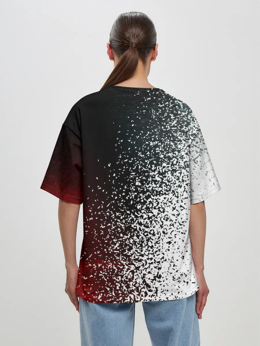 Женская футболка оверсайз / AC MILAN / МИЛАН