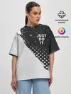 Женская футболка оверсайз / JUST DO IT