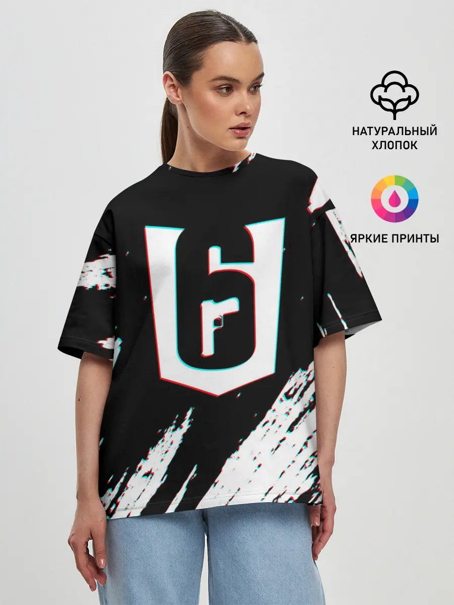 Женская футболка оверсайз / RAINBOW SIX SIEGE.