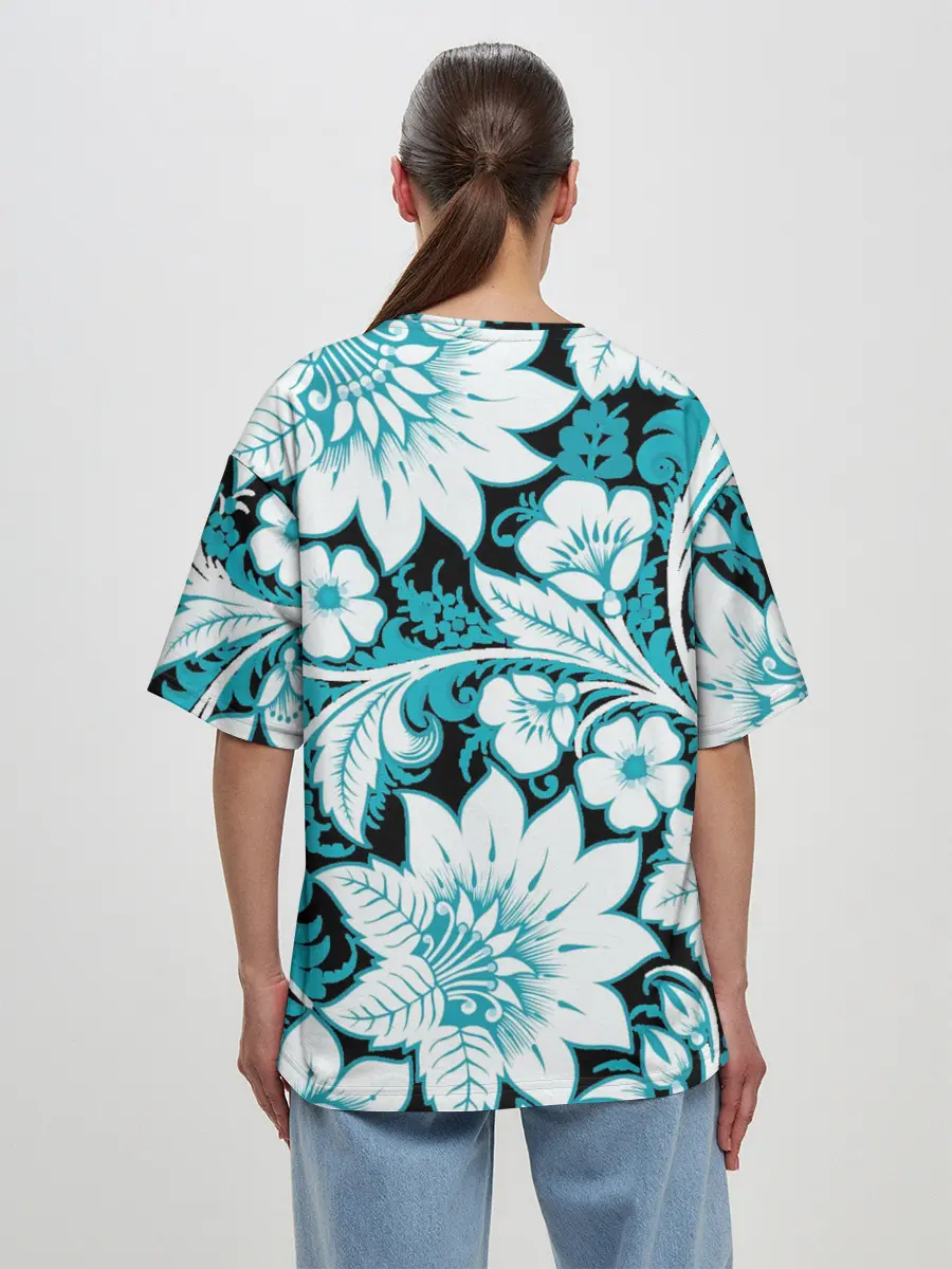 Женская футболка оверсайз / Хохлома 2021