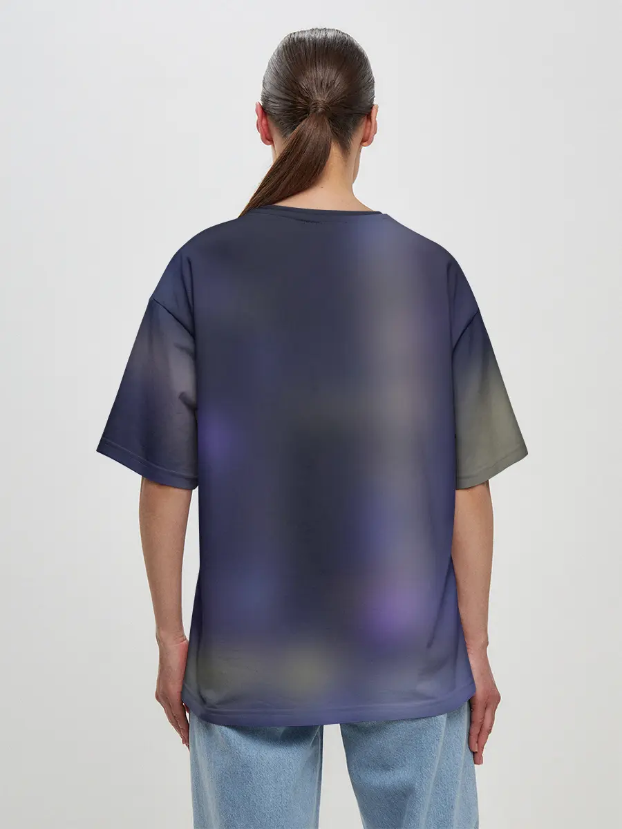 Женская футболка оверсайз / Nezuko Cyberpunk