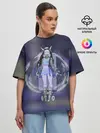 Женская футболка оверсайз / Nezuko Cyberpunk