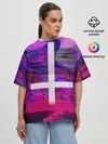 Женская футболка оверсайз / Cross
