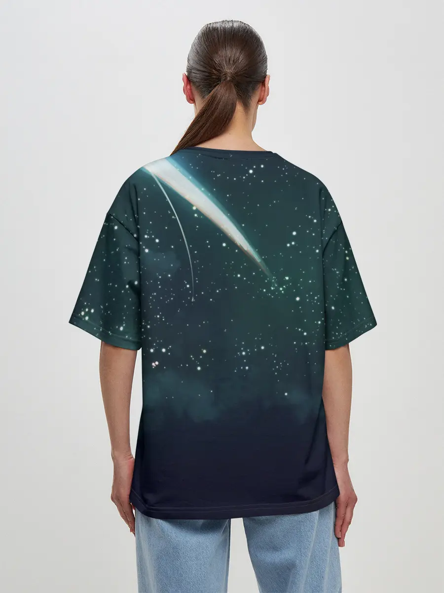 Женская футболка оверсайз / ТВОЕ ИМЯ