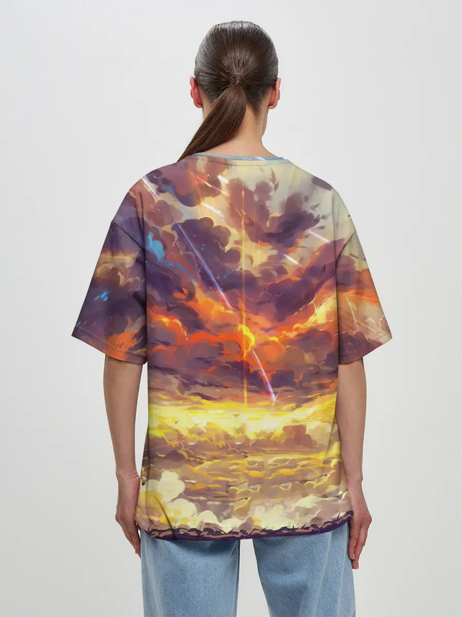 Женская футболка оверсайз / ТВОЕ ИМЯ