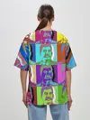 Женская футболка оверсайз / Stalin pop-art