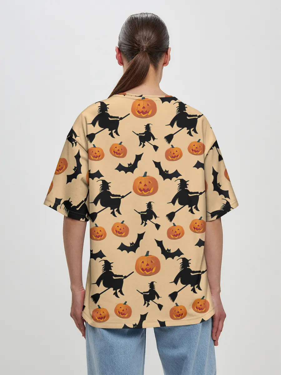 Женская футболка оверсайз / Ведьмин праздник