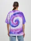 Женская футболка оверсайз / TIE-DYE PURPLE