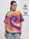 Женская футболка оверсайз / TIE-DYE MULTICOLOR