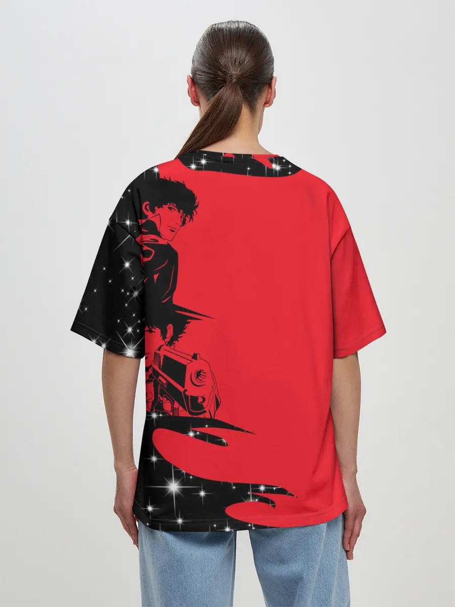 Женская футболка оверсайз / Cowboy Bebop art