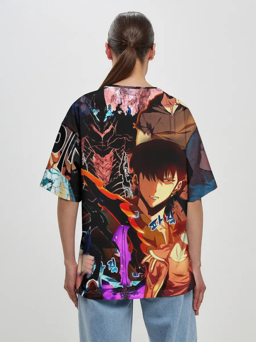 Женская футболка оверсайз / Solo Leveling