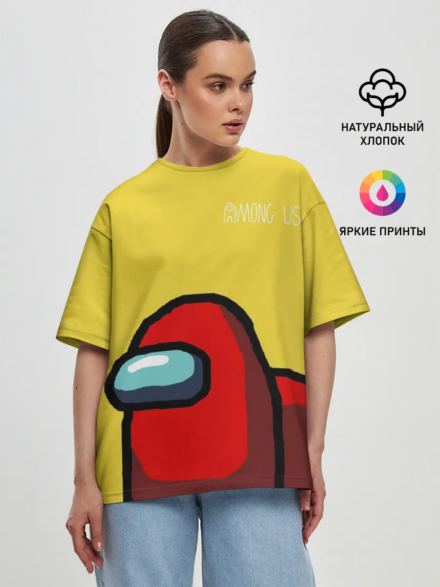 Женская футболка оверсайз / Among Us classic