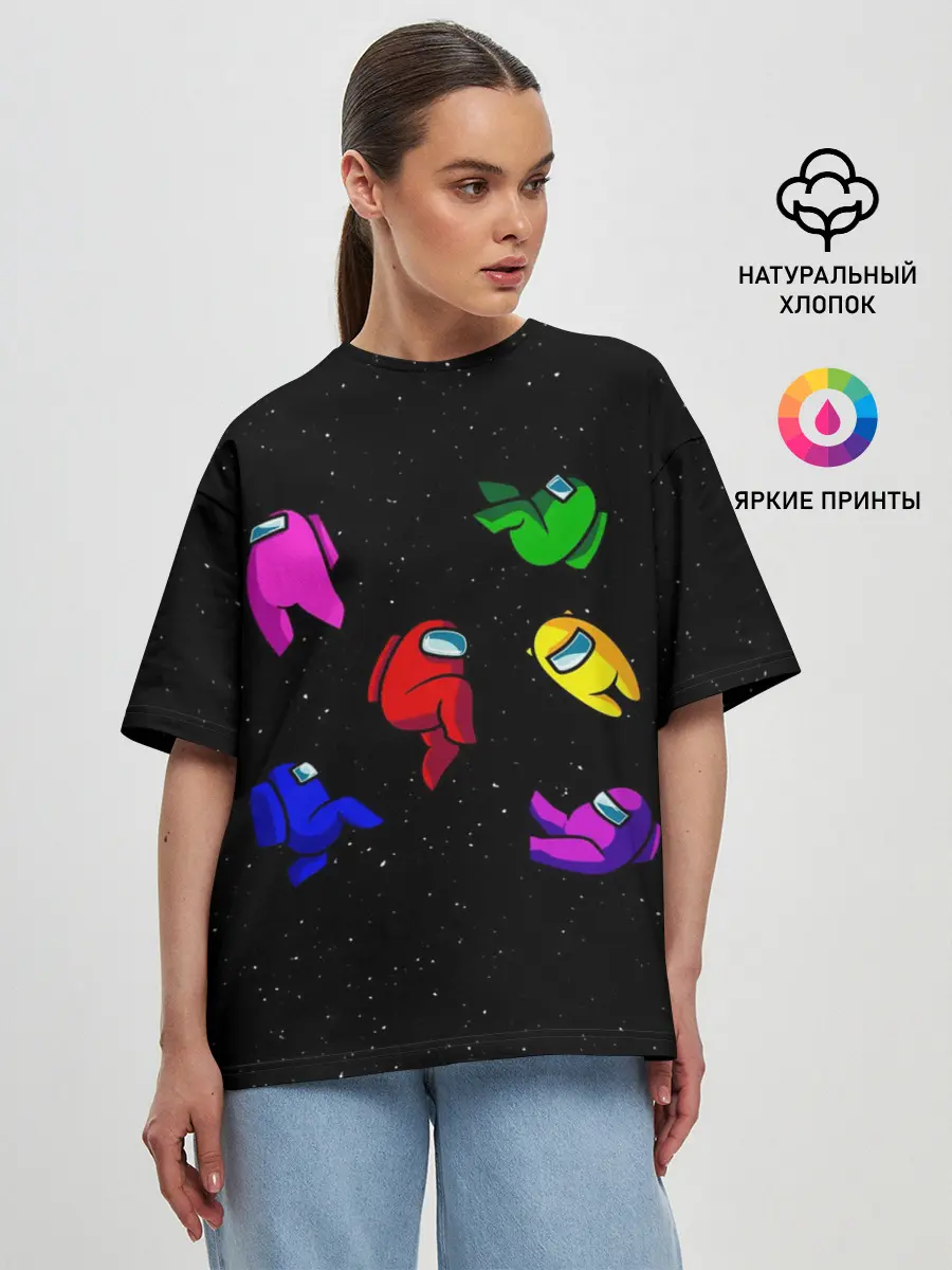 Женская футболка оверсайз / Among Us