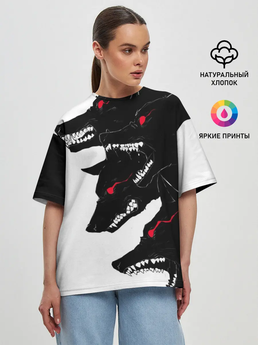Женская футболка оверсайз / Gluttony