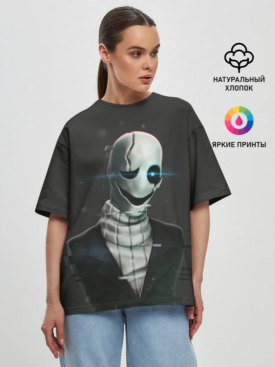 Женская футболка оверсайз / UNDERTALE