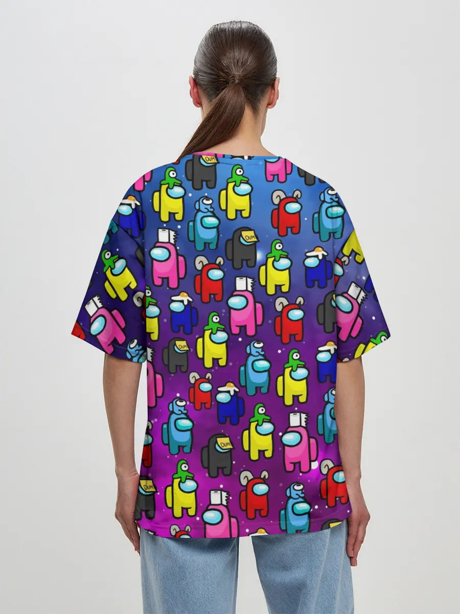 Женская футболка оверсайз / AMONG US