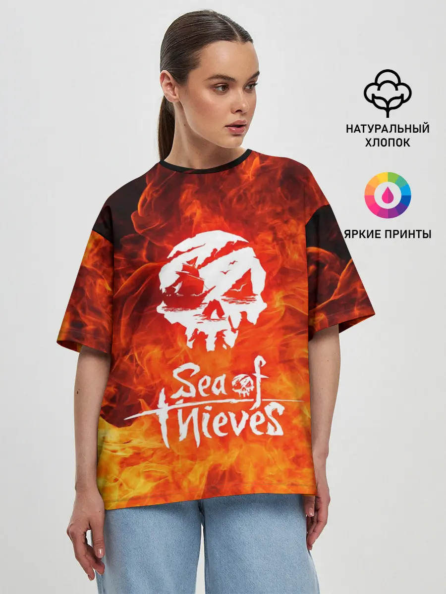 Женская футболка оверсайз / SEA OF THIEVES