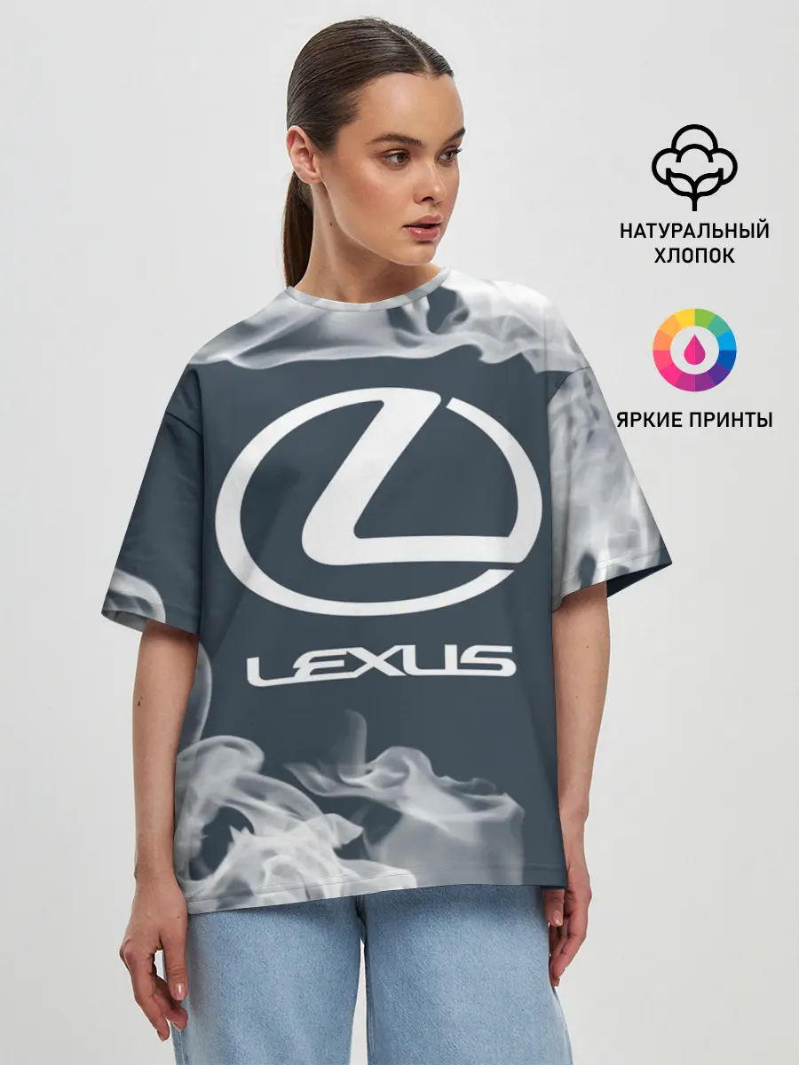 Женская футболка оверсайз / LEXUS / ЛЕКСУС