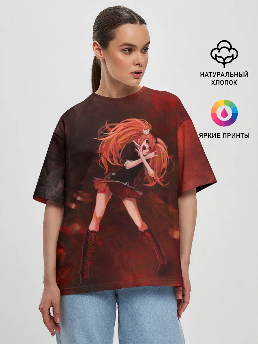 Женская футболка оверсайз / Джунко Эношима