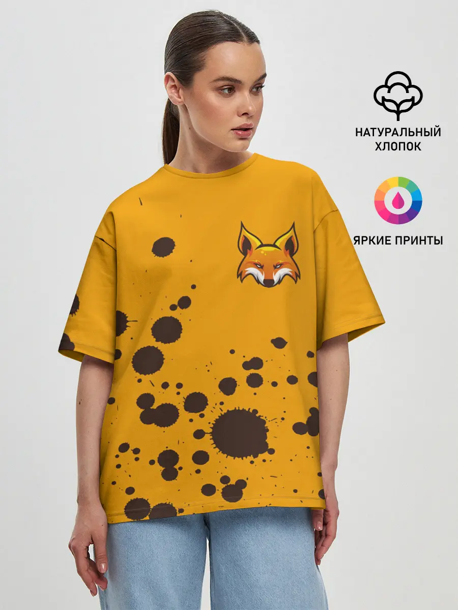 Женская футболка оверсайз / FOX