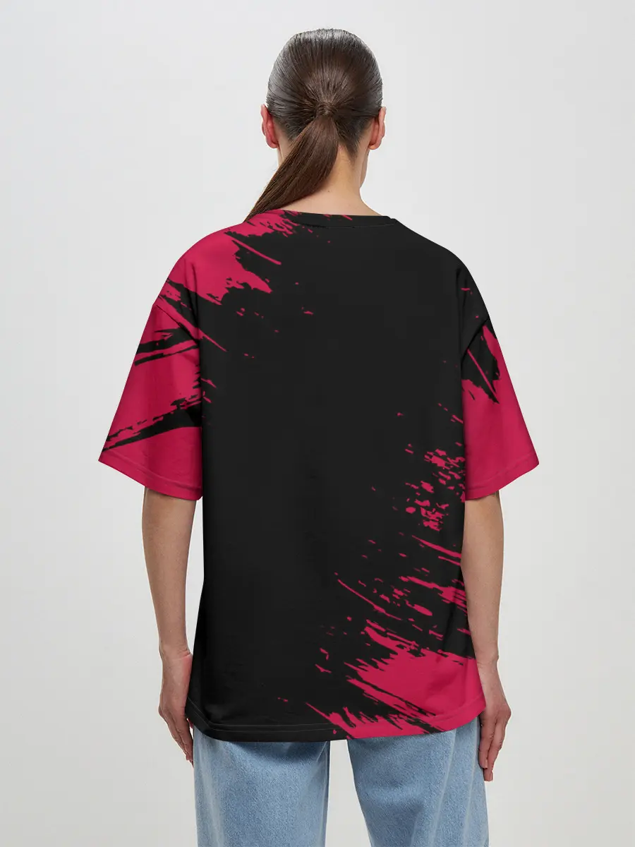 Женская футболка оверсайз / SAAB / Сааб