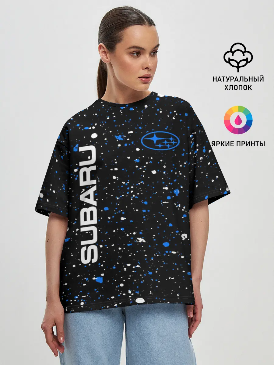 Женская футболка оверсайз / SUBARU / Субару