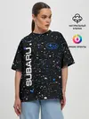 Женская футболка оверсайз / SUBARU / Субару