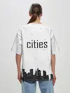Женская футболка оверсайз / Twin cities