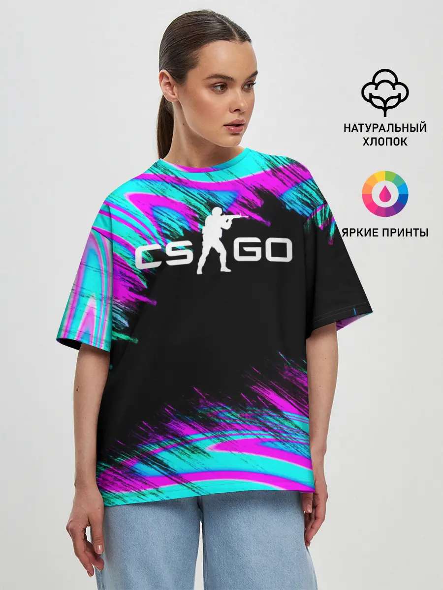 Женская футболка оверсайз / CS GO