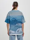 Женская футболка оверсайз / Горы