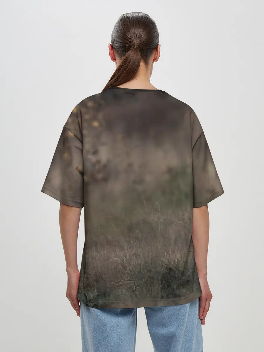 Женская футболка оверсайз / WOLF